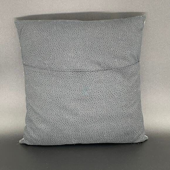 Handmade Accent Throw Pillow 11" Square Nine Patch Black Red White Gift For Her - Picture 2 of 11